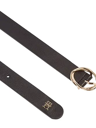TOMMY HILFIGER | Ceinture en cuir TH CHIC | schwarz